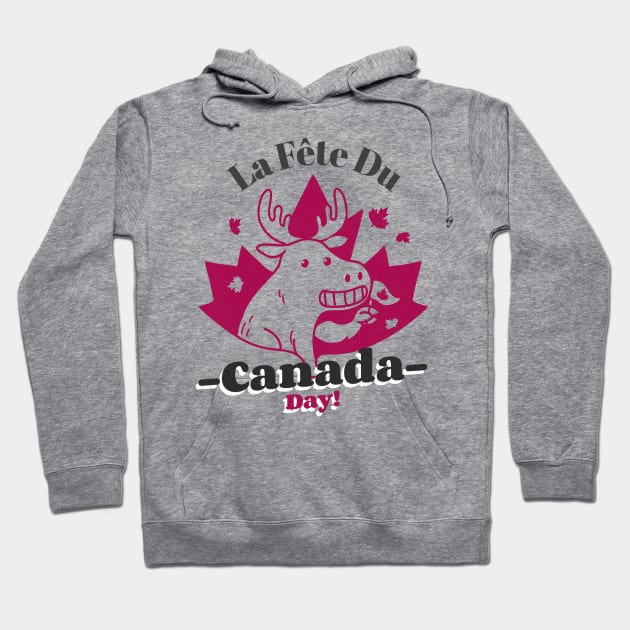 La Fete Du Canada Day Design Hoodie by ArtPace